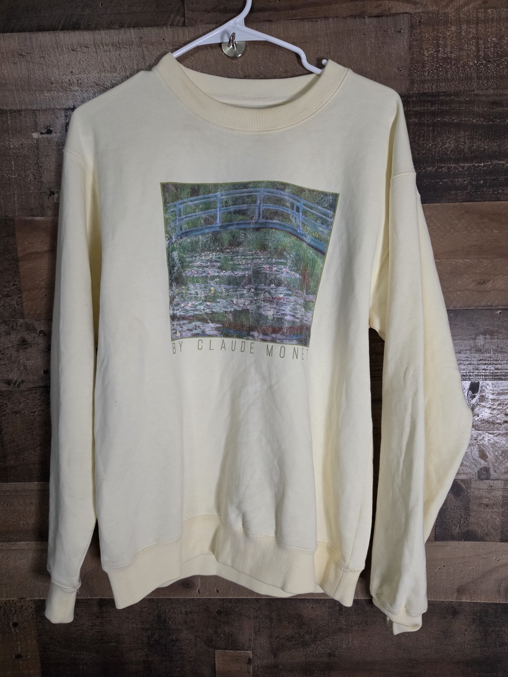 Vici Cream Claude Monet Bridge Graphic Crewneck Sweater